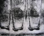 Three Swings - (Drypoint, 18x15cm) £80 Edition of 20